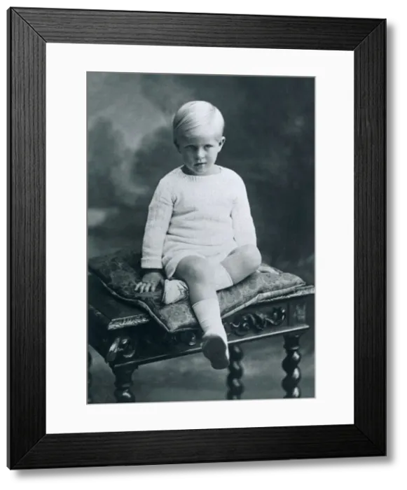 Framed Print : Prince Philip, Duke of Edinburgh, seen here as a young boy at the age of five Framed Print : Prince Philip, Duke of Edinburgh, seen here as a young boy at the age of five