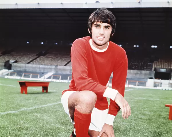 Manchester United footballer George Best at a photocall. July 1968