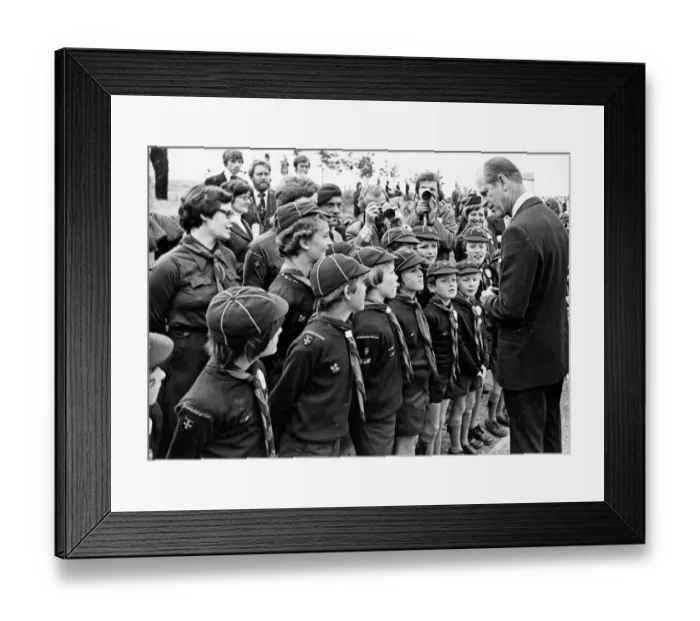 Framed Print : Queen Elizabeth II and Prince Philip on the North East Leg of The Jubilee Tour 1977 to