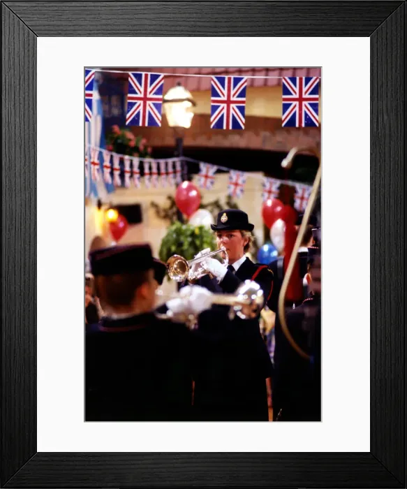 Framed Print : World War Two - Second World War - 50th Anniversary VE Day Celebrations at the Gateshead Framed Print : World War Two - Second World War - 50th Anniversary VE Day Celebrations at the Gateshead