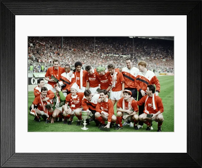 Framed Print : 1989 Littlewoods Cup Final at Wembley Stadium. Nottingham Forest 3 v Luton Town 1 Framed Print : 1989 Littlewoods Cup Final at Wembley Stadium. Nottingham Forest 3 v Luton Town 1