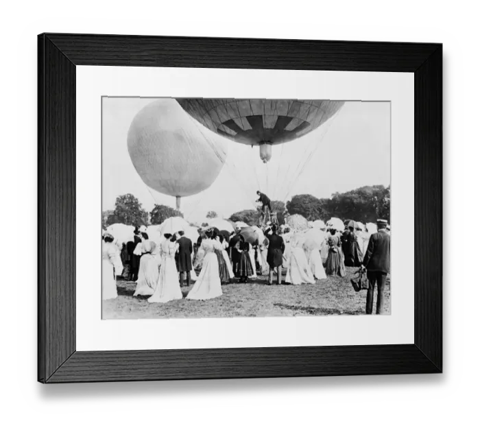 Framed Print : Balloon Race Rameleigh to Chelmsford 1906. The Enchantress Framed Print : Balloon Race Rameleigh to Chelmsford 1906. The Enchantress