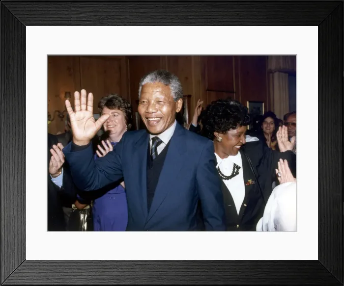 Framed Print : Nelson Mandela, deputy Leader, African National Congress, visits London