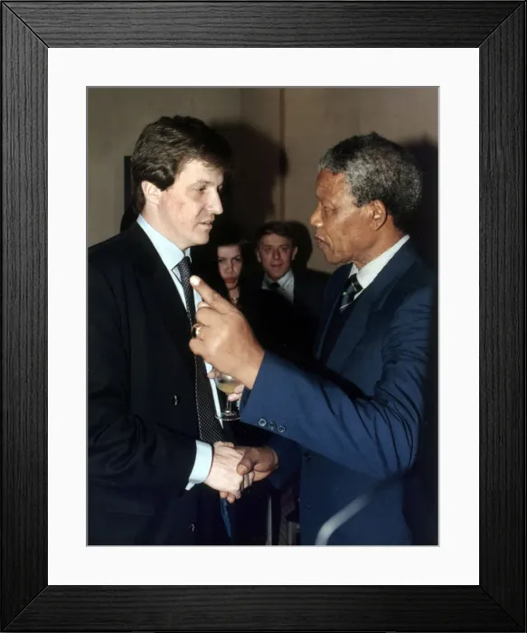 Framed Print : Nelson Mandela, deputy Leader, African National Congress, visits London Framed Print : Nelson Mandela, deputy Leader, African National Congress, visits London
