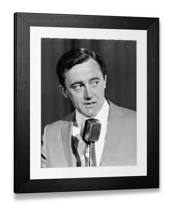 Framed Print : Robert Vaughn, actor who plays the role of secret agent Napoleon Solo in NBC show The Man Framed Print : Robert Vaughn, actor who plays the role of secret agent Napoleon Solo in NBC show The Man