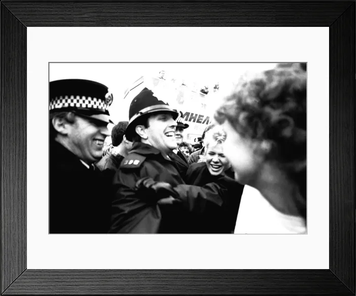Framed Print : Eastenders stars Tom Watt and Letitia Dean, aka Lofty and Sharon Framed Print : Eastenders stars Tom Watt and Letitia Dean, aka Lofty and Sharon
