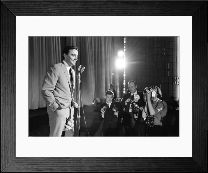 Framed Print : Robert Vaughn, actor who plays the role of secret agent Napoleon Solo in NBC show The Man Framed Print : Robert Vaughn, actor who plays the role of secret agent Napoleon Solo in NBC show The Man