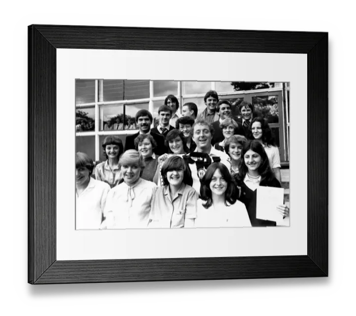 Framed Print : Jasper Carrott made a surprise visit to Heathfield School in Gateshead to present Duke of