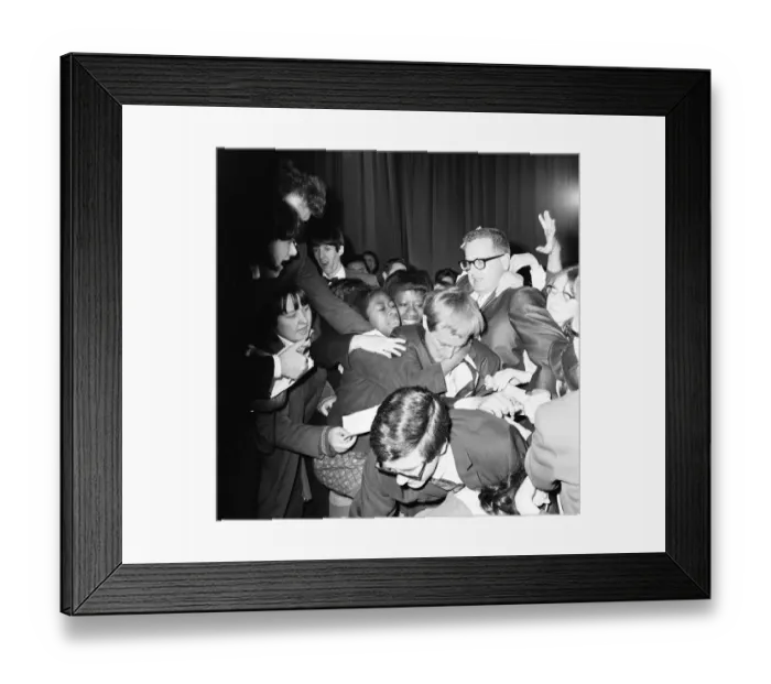 Framed Print : David McCallum, actor who plays the role of secret agent Illya Kuryakin in NBC show
