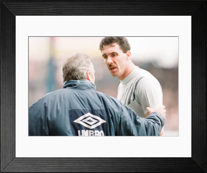 Framed Print : Manchester City 2-1 Derby County, league match at Maine Road, Saturday 20th April 1991 Framed Print : Manchester City 2-1 Derby County, league match at Maine Road, Saturday 20th April 1991