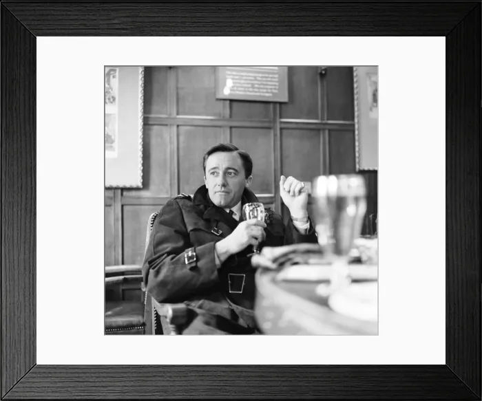 Framed Print : Robert Vaughn, actor who plays the role of secret agent Napoleon Solo in NBC show The Man