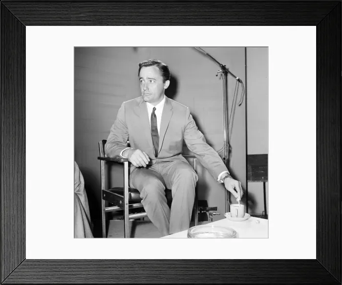 Framed Print : Robert Vaughn, actor who plays the role of secret agent Napoleon Solo in NBC show The Man Framed Print : Robert Vaughn, actor who plays the role of secret agent Napoleon Solo in NBC show The Man