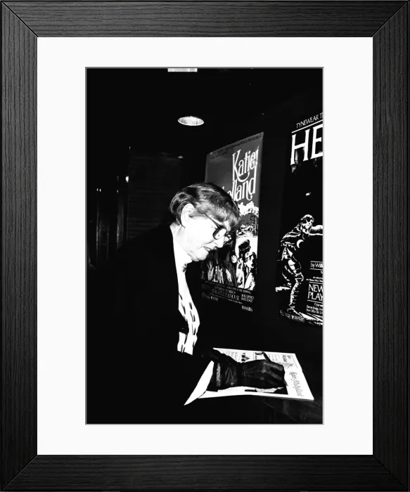 Framed Print : Writer Catherine Cookson attends the opening night of the stage version of her book Katie