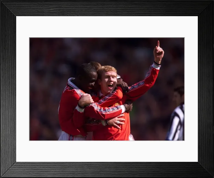 Framed Print : FA Cup Final 1999 Manchester United v Newcastle United Andy Cole Framed Print : FA Cup Final 1999 Manchester United v Newcastle United Andy Cole