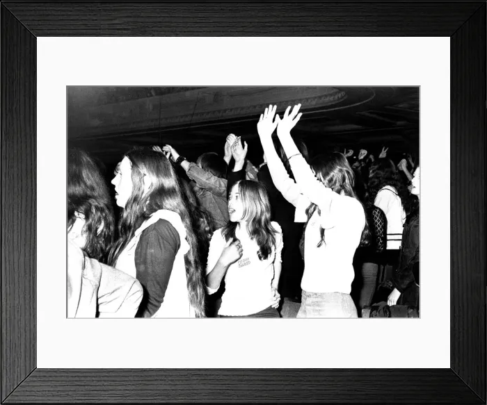 Framed Print : Glam rock band Slade perform in concert at Newcastle City Hall 4 November 1972