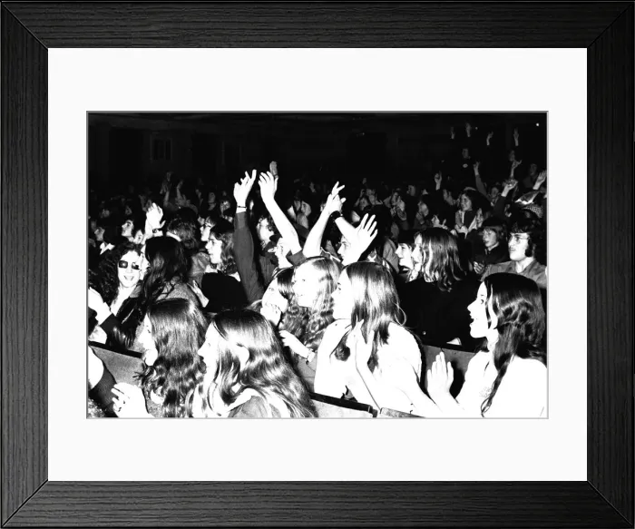 Framed Print : Glam rock band Slade perform in concert at Newcastle City Hall 4 November 1972