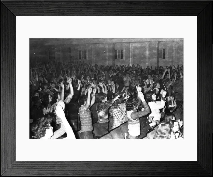 Framed Print : Glam rock band Slade perform in concert at Newcastle City Hall 4 November 1972
