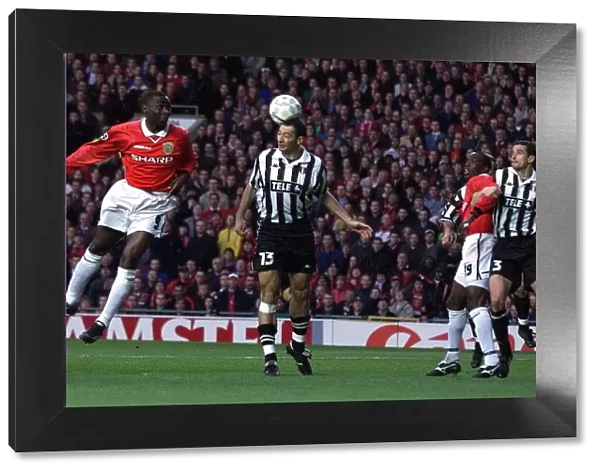 Manchester United v Juventus April 1999 European Cup Semi Final Andy Cole of United