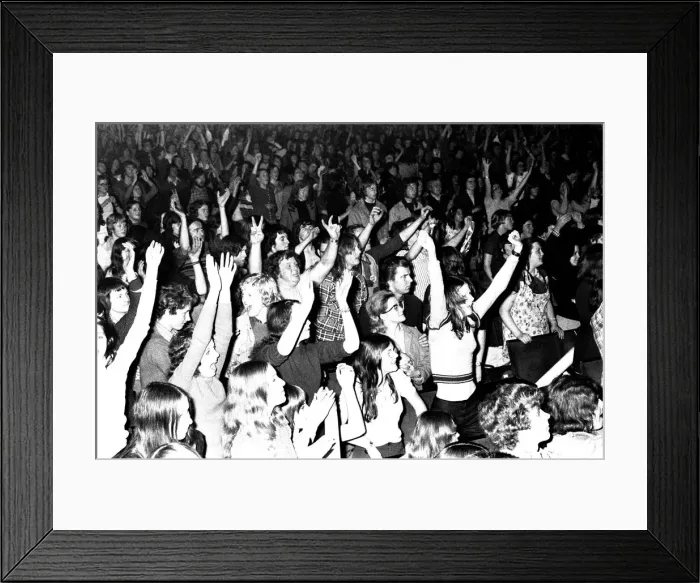 Framed Print : Glam rock band Slade perform in concert at Newcastle City Hall 4 November 1972