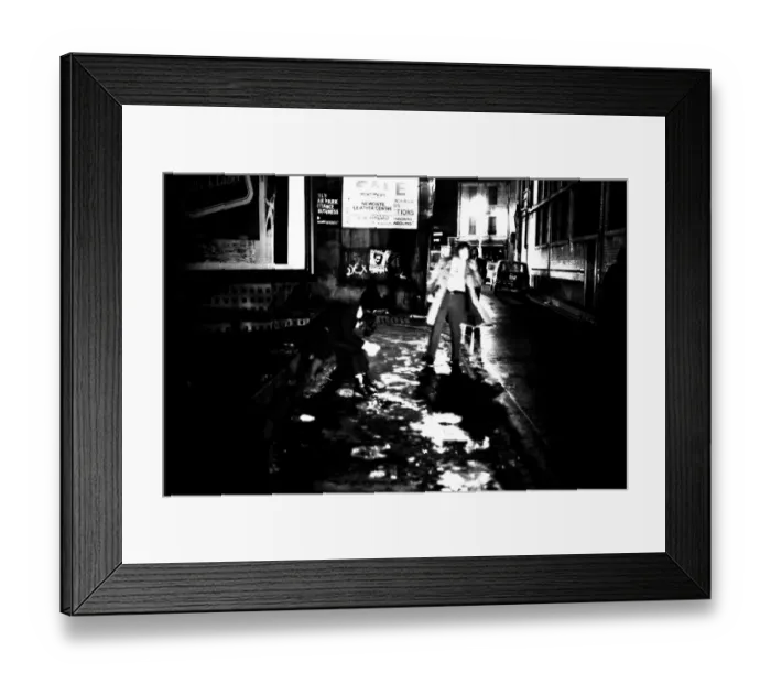 Framed Print : A series of pictures taken 22 October 1972 depicting that the nightlife
