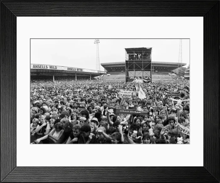 Framed Print : Duran Duran in Concert at Villa Park, Birmingham, Saturday 23rd July 1983. Crowd Scenes Framed Print : Duran Duran in Concert at Villa Park, Birmingham, Saturday 23rd July 1983. Crowd Scenes