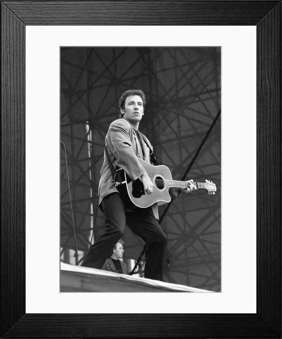 Framed Print : Bruce Springsteen in Concert, Villa Park, Birmingham, Tuesday 21st June 1988 Framed Print : Bruce Springsteen in Concert, Villa Park, Birmingham, Tuesday 21st June 1988
