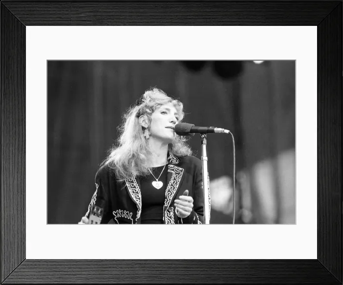 Framed Print : Patti Scialfa, member of Bruce Springsteens E Street Band, in Concert, Villa Park Framed Print : Patti Scialfa, member of Bruce Springsteens E Street Band, in Concert, Villa Park