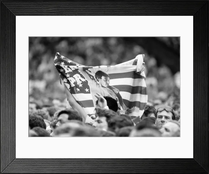 Framed Print : Bruce Springsteen in Concert, Villa Park, Birmingham, Tuesday 21st June 1988 Framed Print : Bruce Springsteen in Concert, Villa Park, Birmingham, Tuesday 21st June 1988