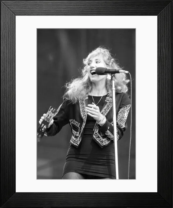 Framed Print : Patti Scialfa, member of Bruce Springsteens E Street Band, in Concert, Villa Park Framed Print : Patti Scialfa, member of Bruce Springsteens E Street Band, in Concert, Villa Park