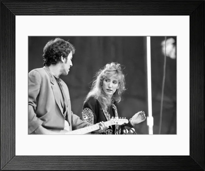 Framed Print : Bruce Springsteen and Patti Scialfa, member of Bruce Springsteens E Street Band Framed Print : Bruce Springsteen and Patti Scialfa, member of Bruce Springsteens E Street Band