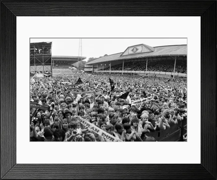 Framed Print : Duran Duran in Concert at Villa Park, Birmingham, Saturday 23rd July 1983. Crowd Scenes Framed Print : Duran Duran in Concert at Villa Park, Birmingham, Saturday 23rd July 1983. Crowd Scenes
