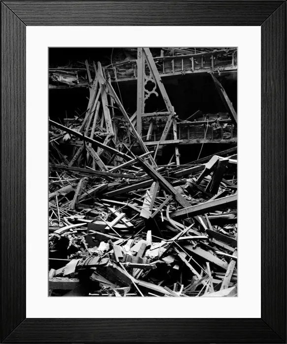 Framed Print : Air raids on Birmingham on the nights of 9th and 10th April 1941 Framed Print : Air raids on Birmingham on the nights of 9th and 10th April 1941