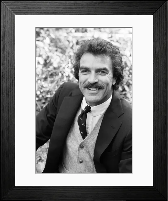 Framed Print : Tom Selleck, Actor, Photo-call, London, 2nd May 1985