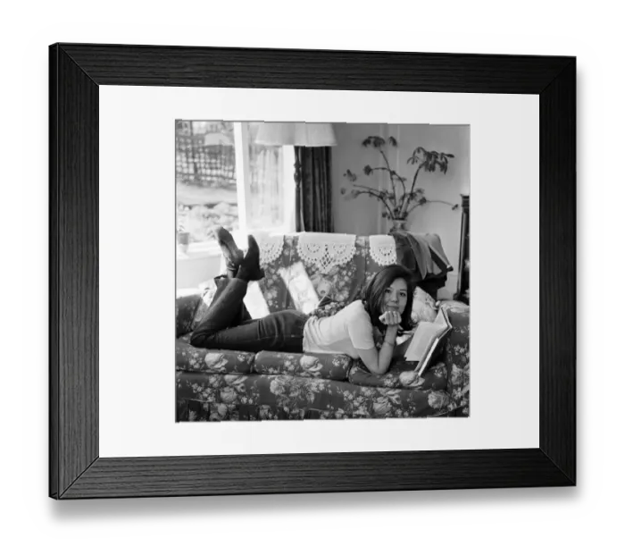Framed Print : Diana Rigg, Actress, soon to take on the role of Emma Peel in The Avengers ABC TV Series