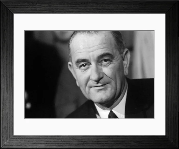 Framed Print : American Senator and Vice President elect of the United States Lyndon Johnson Framed Print : American Senator and Vice President elect of the United States Lyndon Johnson