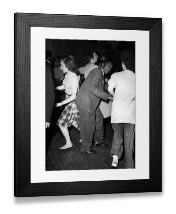 Framed Print : Barefoot dancing is banned in Londons Harlem