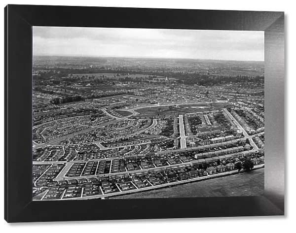 Rebuilding Coventry, Aerial view over the suburb of Cheylesmore