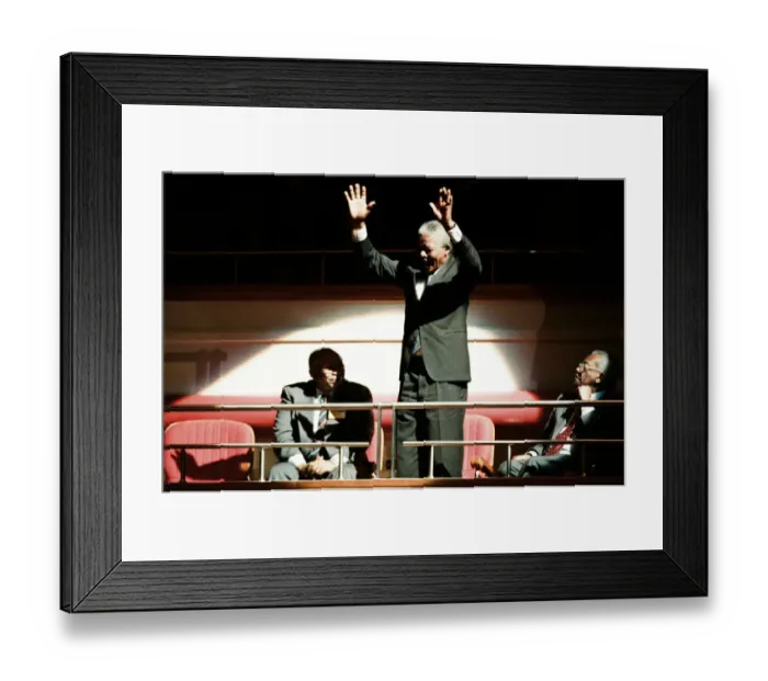Framed Print : Nelson Mandela speaks at ICC, Birmingham, 10th October 1993 Framed Print : Nelson Mandela speaks at ICC, Birmingham, 10th October 1993