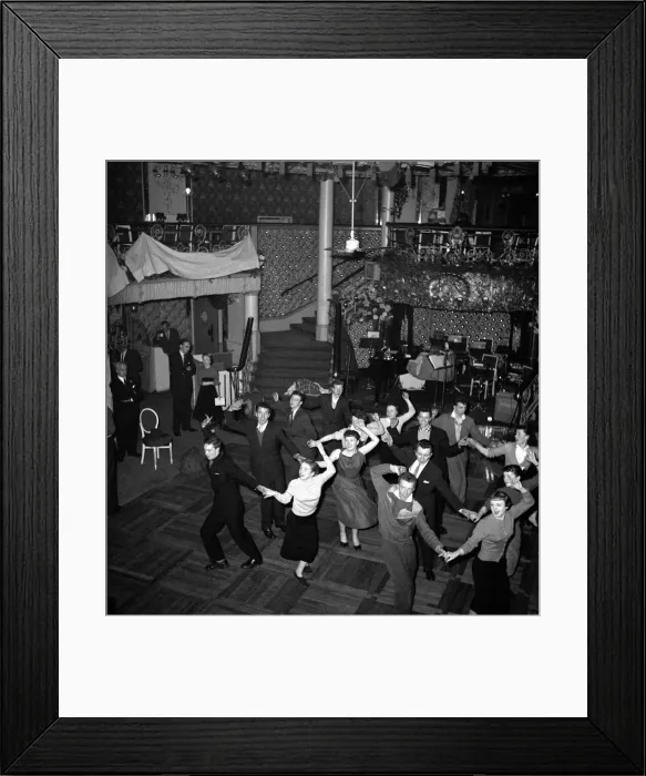 Framed Print : Glasgow Sinners, dancers at the Cafe de Paris. March 1957 Framed Print : Glasgow Sinners, dancers at the Cafe de Paris. March 1957