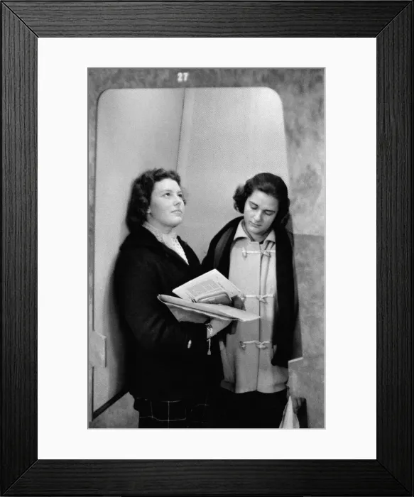 Framed Print : A day in the life of a Gramophone shop in the West End of London. 20th January 1958 Framed Print : A day in the life of a Gramophone shop in the West End of London. 20th January 1958