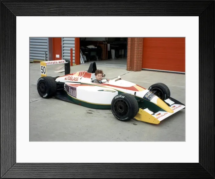 Framed Print : Christian Horner steps out on the tough road of Formula Three racing tomorrow determined