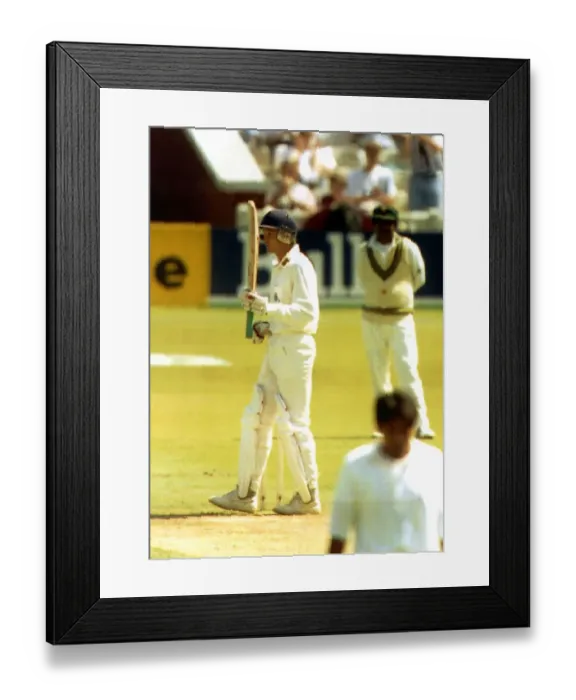 Framed Print : David Gower former England Cricket Captain plays for England v Pakistan in the 1992