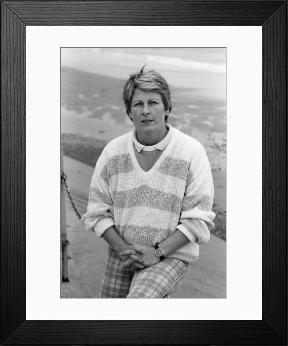 Framed Print : Janet Ross, former Secretary of actress Julie Goodyear, October 1986