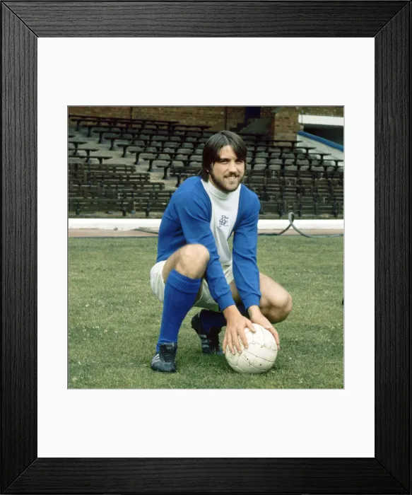 Framed Print : Birmingham City footballer Bob Latchford at St Andrews April 1972 Framed Print : Birmingham City footballer Bob Latchford at St Andrews April 1972