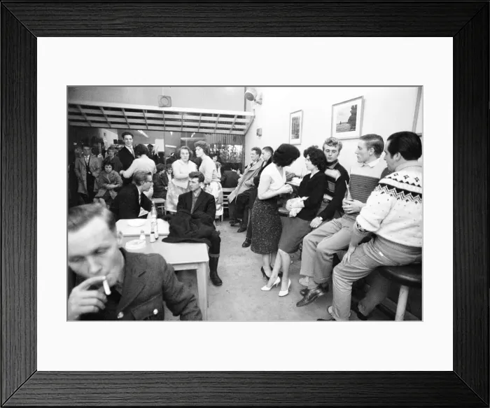 Framed Print : Cafes and Coffee Bars, Harlow & Bracknell, 18th October 1959 Framed Print : Cafes and Coffee Bars, Harlow & Bracknell, 18th October 1959