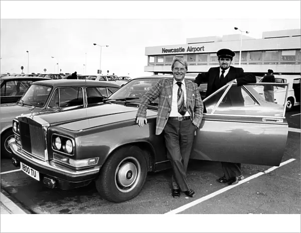 Ernie Wise, of the comedy double act Morecambe & Wise, is pictured at Newcastle Airport