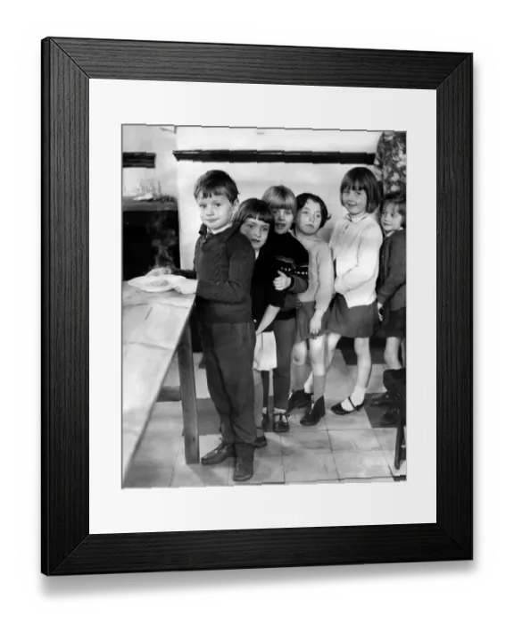 Framed Print : With no lunchtime supervision it was self-service