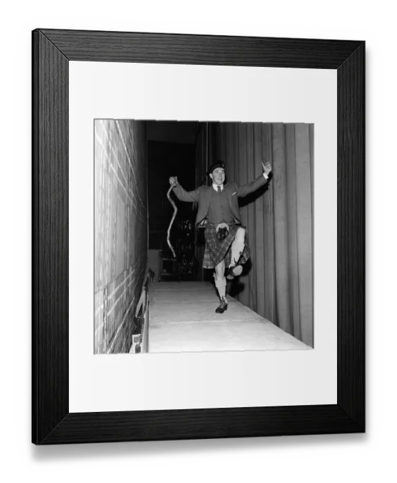 Framed Print : Andy Stewart Scottish entertainer in traditional outfit wearing kilt 20  /  7  /  62