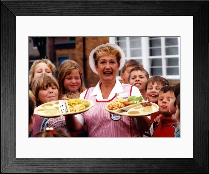 Framed Print : Llenifer Nelson, cook in charge at Harton County Junior and Infants School
