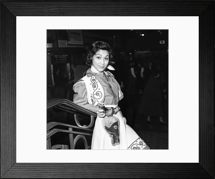Framed Print : Premiere of Cowboy at Odeon Leicester Square. Acress Edwina Carroll Framed Print : Premiere of Cowboy at Odeon Leicester Square. Acress Edwina Carroll